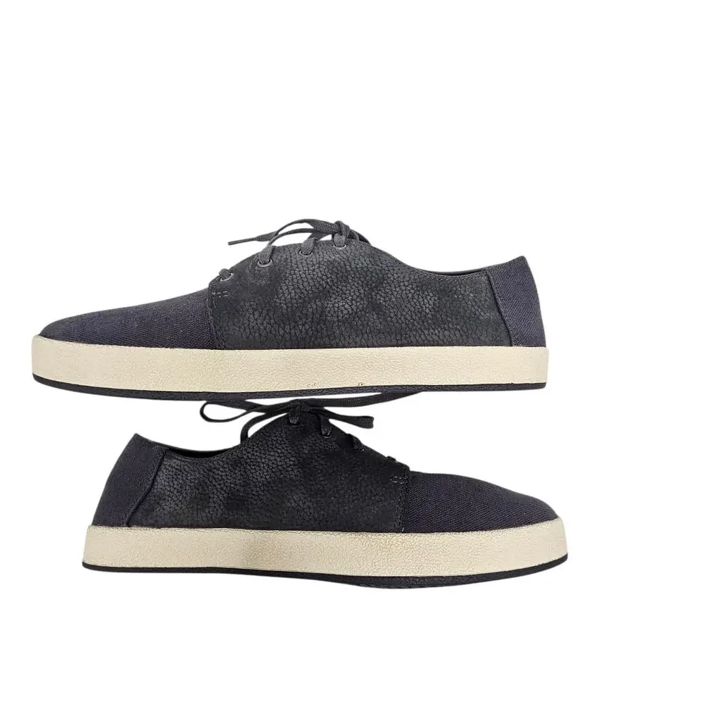 TOMS Men's Payton Forged Iron Nubuck/Hemp Oxford Sneakers Size 10.5
